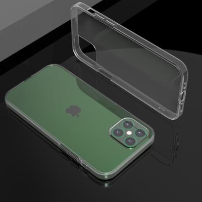 China Anti-scratch Bayer transparent 1.0 mm PC acrylic tpu mobile phone clear case for iphone 12 pro,apple 12 max 6.1inch for sale