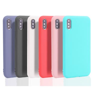 China 2018 wholesale Anti-scratch 1.0mm candy gel silicone rubber matte tpu case for iphone Xr, Max Xs, Xs for sale