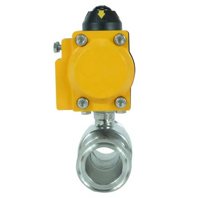 China General DKV Motorized Pneumatic Valve Return Actuator Pneumatic Directional Acting Valve Double Spring for sale