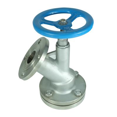 China DKV ss304 Fluorinate Discharge Globe Valve General Top Down Flange Type PTFE Jacketed Globe Valve for sale