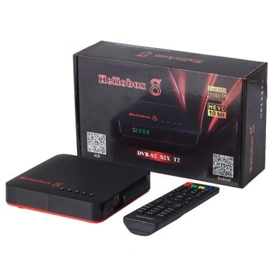 China Hellobox 8 Set Top Box H.265 TV Box TVBOX Hellobox 8 Support RJ45 WiFi HEVC PowerVu Biss TV T2 DVB S2 Receiver DVB TV Box for sale