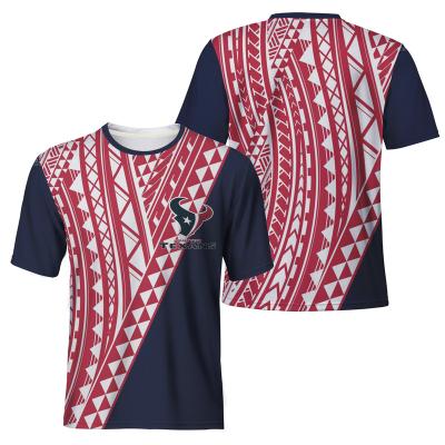 China Breathable Polynesian Tribal Team Logo Oversized Wholesale Custom T Shirts Casual Vintage Casual Simple T Shirt For Men for sale