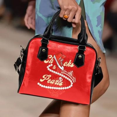 China New Fashion DST Sorority Red Handbags Bulk Unique Custom Logo Ladies Bags Leather Handbags Casual Handbags For Women for sale