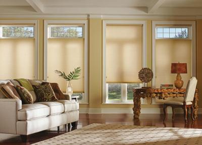 China New design custom pattern window manual control shades blackout honeycomb blinds for sale