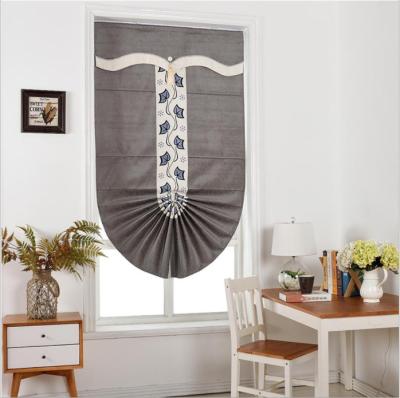 China European style high-end grey Roman blinds bracket modern simple Customized  living room dining room solid color for sale