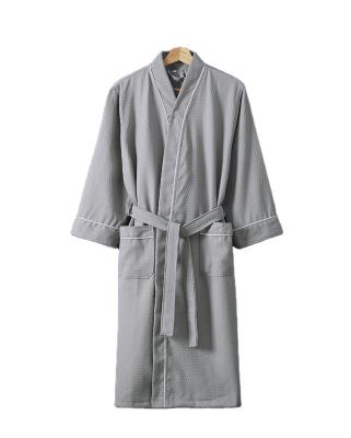 China High Quality QUICK DRY Women's/Men's Bath Shower Long Robe Kimono Cotton Waffle Robe Long Robes For Hotel for sale