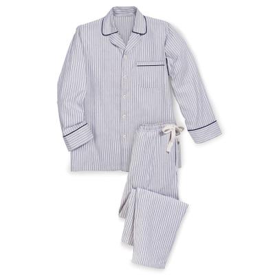 China QUICK DRY Mens Cotton Pajama Set Autumn Longsleeve Sleepwear for sale