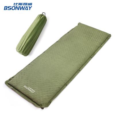 China BSONWAY Durable Outdoor Single Inflatable Camping Mat, Self Inflating Sleep Mattress Memory Foam Light Weight Compact Carry Bag for sale