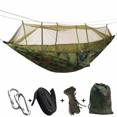 China BSONWAY waterproof lightweight hammock portable hammocks for indoor outdoor lightweight hiking cammping hammock with net for sale