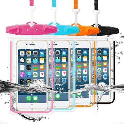 China Waterproof 20 Meter/Pocket BSONWAY Underwater Mobile Phone Dry Bag For iPhone X 8 7 Galaxy S8/S7 Edge/S6 Note4 LG G5 Plus 6S Up To 5.5 Inch for sale