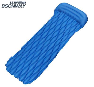 China BSONWAY Lightweight Compact Ultralight Inflatable Mat Camping Mattress Air Sleep Pad For Tents Hiking Backpacking for sale