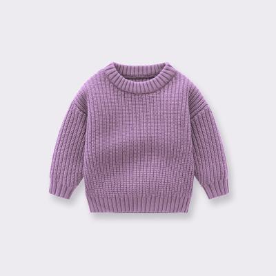 China 2022 Hot Selling Chunky Knit Oversized Knitted Newborn Baby Jumper Sweater Kids Pullover Baby Sweaters Anti-Shrink Custom Made for sale