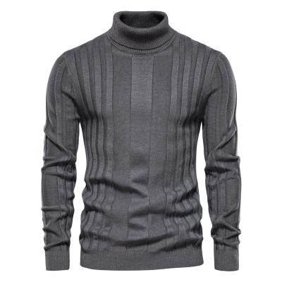 China 2022 new autumn men's turtle neck Casual Anti-wrinkle knit sweater solid color hot men's plus size sweater men's clothing for sale