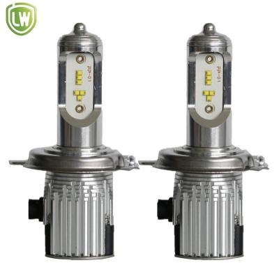 China Plug And Play Aluminum Led Headlights Canbus Error Free H4 Led Lamp Zes Chip 60W for sale