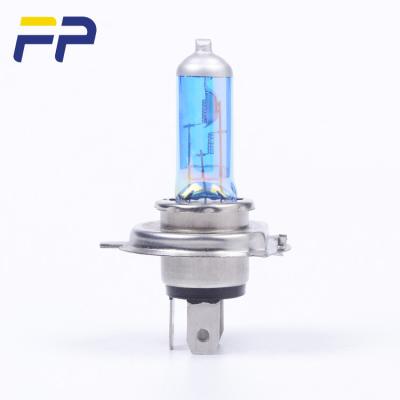 China Stainless Steel Base+UV Quartz Glass Car Headlight H4 12V 55/60W Car Glass Halogen Bulb for sale