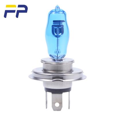 China 130/90W Super Bright Stainless Steel Base+UV Quartz Glass Car H4 Headlight AUGE Blue Halogen Bulb For Car for sale