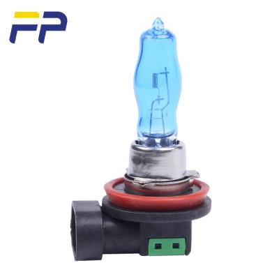 China Quartz Glass Base+UV Lighting System White Fog Lights H11 100W Plastic Auto Super Trough Halogen Bulb Car for sale