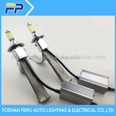 China Aluminum+copper braid auto head lamp h7 led light headlight 3800lm auto headlight h13 led for sale