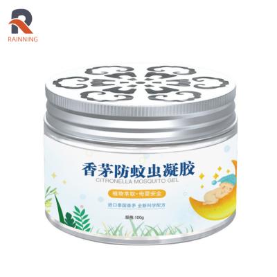 China Cosmetic Plastic Deodorizing Gel 120ml Clear Jar Air Freshener Deodorizing Gel Jar With Hollow Lid for sale