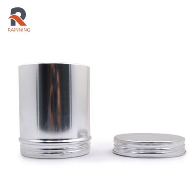 China 150ml cosmetic Custom Logo Aluminum Jar, round aluminum tin, metal jar aluminum cosmetic cans for sale