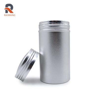 China Cosmetic High Quality Custom Empty Aluminum Cans 200ml Round Aluminum Canister for sale