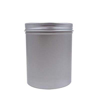 China High Quality 500g Food Grade Empty Metal Can Round Tin Can Manufacturer Customized Aluminum Jar With Screw Lid for sale