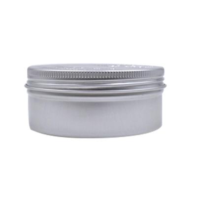 China Low MOQ 150ml/5OZ Silver Cosmetic Tin Cans Sealed Cosmetic Cans Aluminum Jar Containers Make Up Lip Balm Creams Candle Tin for sale