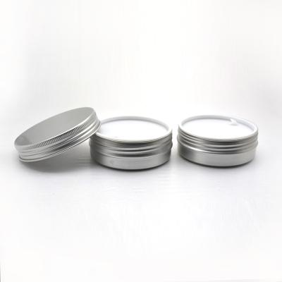 China Cream 68 Caliber Aluminum Can Candle Metal Tin Candle Container With Hand Pull Pad for sale