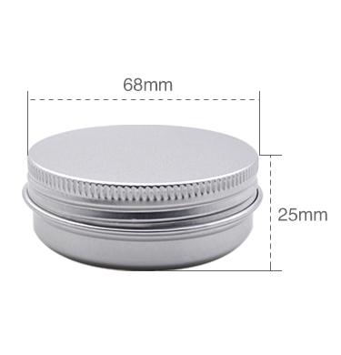 China 60ml Cosmetic/2 Ounce Aluminum Tin With Lid For Cosmetic Container With Customized Color Hair Pomade Hair Wax Round Aluminum Box for sale