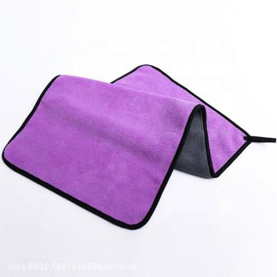 China Viable Wholesale Coral Velvet Car Wash Towel Absorbent Chamois Towel Wash Station for sale