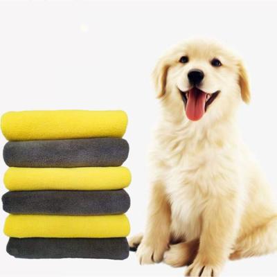 China China Sustainable Plush Coral Fleece High Density Personal Size Microfiber Dog Towel for sale