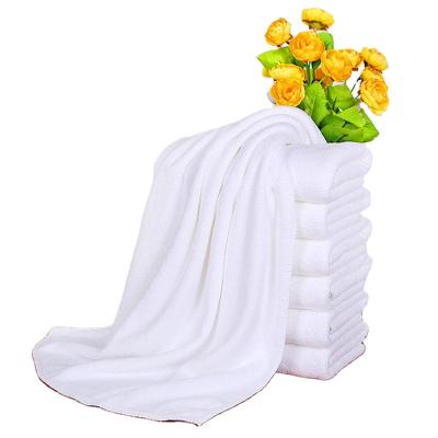 China Sustainable Manufacturers Customized Bathing Hotel Cotton Towels Thickened and Enlarged White Cotton Bath Towels for sale