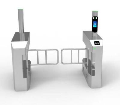 China High Speed Gate Turnstile Pedestrian Control Facial Recognition System With Thermometer for sale