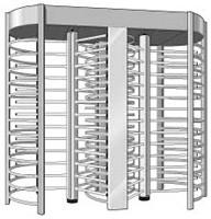 China Dual Channel Security Turnstile Security Revolving Doors Rust Proof 120 Degree for sale