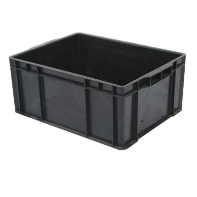 China Industrial Black ESD Safe Containers , Plastic Anti Static Storage Boxes for sale