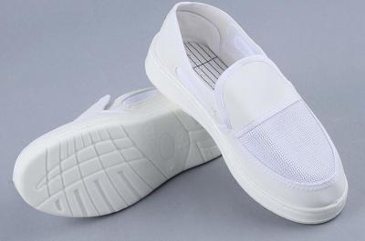 China 220mm PU Three Sides Breathable Cleanroom Anti Static Shoe for sale