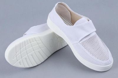 China PU Canvas 34-46 Esd Single Mesh Work Shoes With Velcro for sale