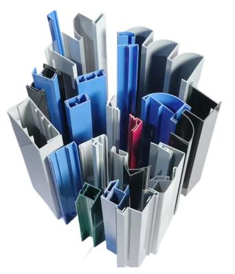 China PVC Plastic Profiles For Building Use For Casement Windows and Doors Moulding PC Plastic Extrusion Profile for sale