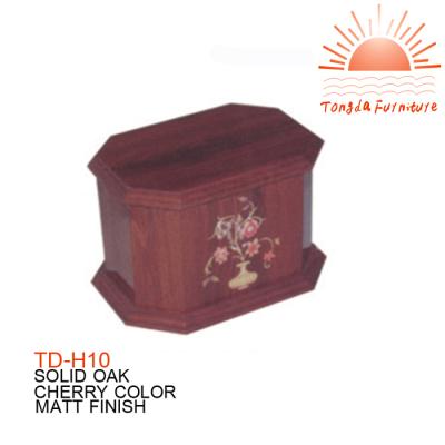 China American Style TD--Adult American Type H10 Cremation Pet Casket Wood Casket for sale