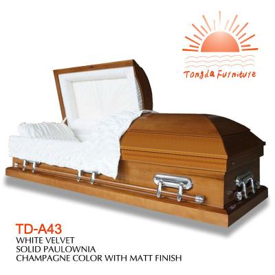 China American Style TD--Alibaba Funeral Equipment A43 Moderate Price Wooden Caskets Online for sale