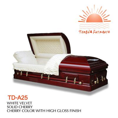 China TD-A25 Style American Export OEM Furniture Funeral Casket for sale