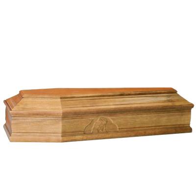 China European Style TD--E17 Customized Solid Paulownia European Wood Casket With Handles For Funeral Use for sale