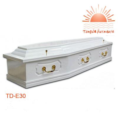 China European Style TD--Funeral Casket E30 Solid Oak Wood Casket On Ash High Quality Hot Sale for sale