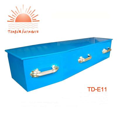 China European Style TD--E11 Full Couch Solid Wood Wooden Casket For Funeral Use for sale