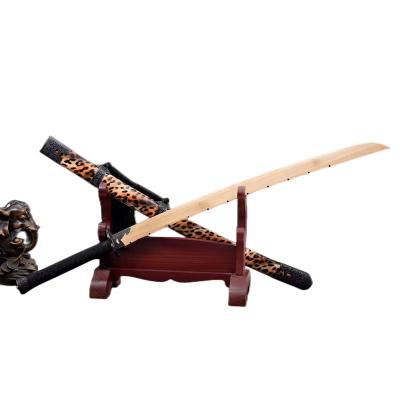 China Longquan Intangible Cultural Heritage Forged Knife Craft Tiger Skin Pattern Wood Training Prop Japanese Samurai Animation Sword Adult Toy 2023 China Longquan Film And Television Knife Craft for sale