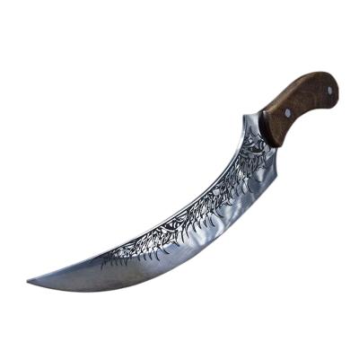 China 2023 viable Chinese meat and vegetable hunting and cutting of the chef's special shaped curved knife for sale