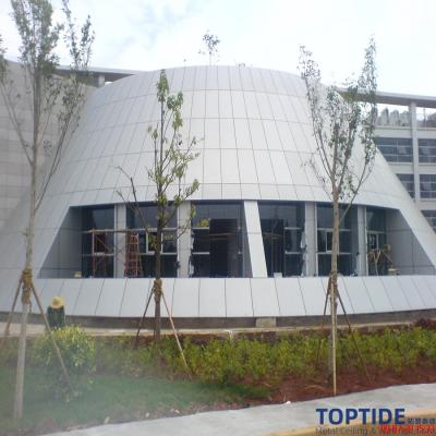 China PVDF Painting Aluminium Building Cladding Covers Customized Dirtproof Stainless Steel Facade for sale