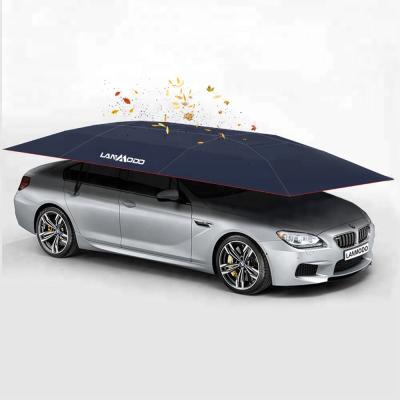 China Car appearance protection Lanmodo snow resistance umbrella sunshade with opaque awning car anti-UV cover for sale