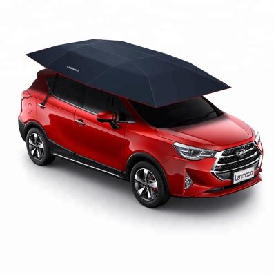 China Good quality four-season protection Lanmodo sunshade car portable semi-automatic umbrella for sale