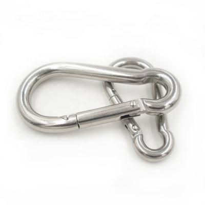 China Heavy Industry China Wholesale Heavy duty Stainless Steel Eye Carabiner Snap Hook with Eye DIN5299 Form A Karabiner for sale